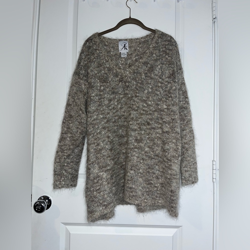 JK America Vintage Pullover Tunic Knit Wool Blend Mixed Fiber Warm Sweater 14/16